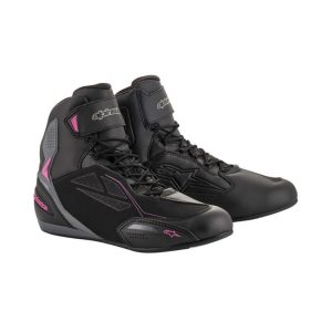 Botas Alpinestars Stella Faster-3 Drystar negras gris oscuro fucsia