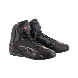 Botas Alpinestars Stella Faster-3 negras fucsia
