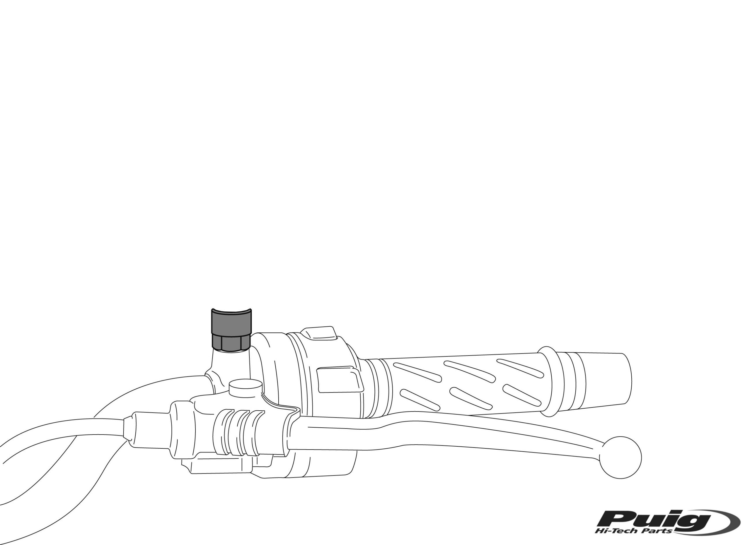 ADAPTADOR PUIG AL MANILLAR YAMAHA, DE ESPEJO 1 (UNIDAD) - Imagen 2