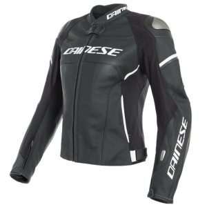 Chaqueta Dainese RACING 3 D-AIR LADY Black Matt Black Matt Pearl White