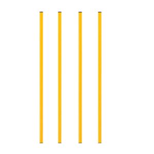 Bastón plástico 1 mts (4 Unid.)