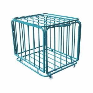 Carro portabalones metálico con ruedas