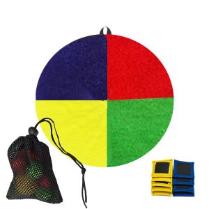 Circulo tela lanzamiento pelotitas