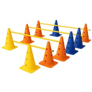 Set 10 cono de 50 cm más 5 bastones de slalom