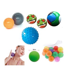 Set pelotitas sensoriales y masaje (26 unid.)