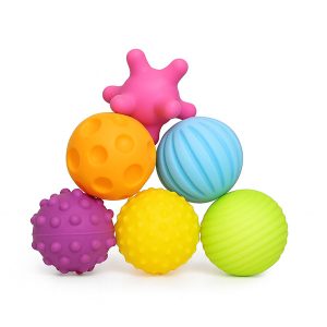 Pelotitas soft Ball texturizadas (6 unid.)